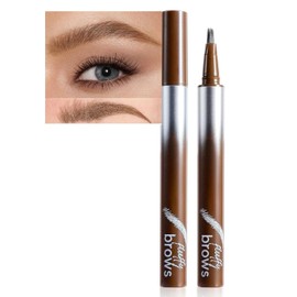 MAEPEOR Liquid Eyebrow Pen 5 Colors Wild Natural Liquid Brow Pencil Long Lasting and Waterproof Microblading Eyebrow with Multiple Fork Tips for Natural Brow-looking (03 Espresso)