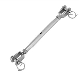 Qiilu Frame Turnbuckle Jaw Turnbuckle Jaw Bolt Stainless Steel Body Jaw Turnbuckle (M8)