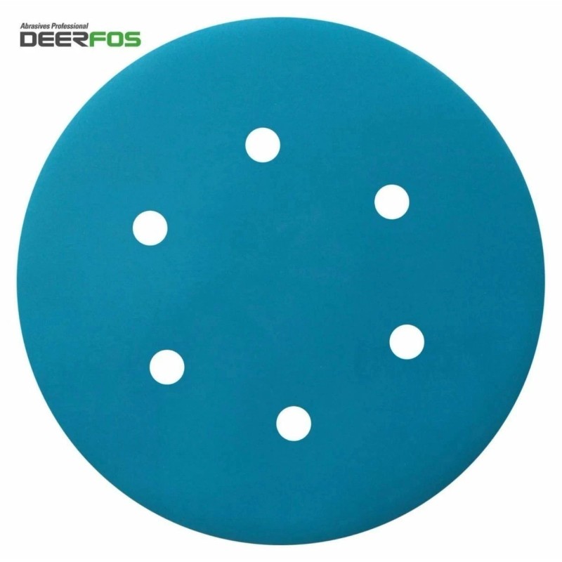 DEERFOS 6" SANDING DISC GRIT 100 SAND PAPER HOOK &