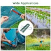 10 Pack Galvanized Landscape Staples, 6 Inch U-Shaped Garden Stakes,