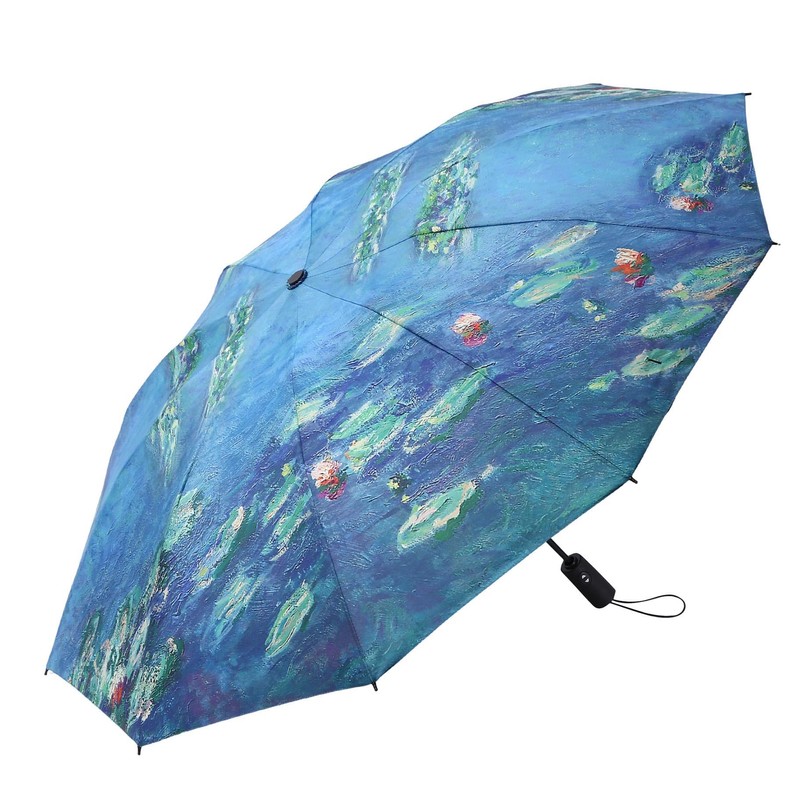RainCaper Folding Travel Umbrellas (Monet Water Lilies)