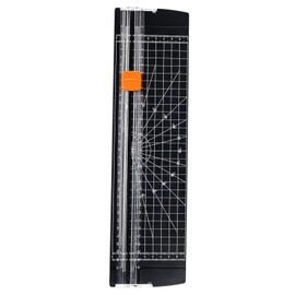 A4 Paper Trimmer 1-Piece - Paper Cutter Slider with Safety Blade, Sharp Slicer for Gift Cards, Photos & Cardstock, Easy Office/Craft Tool