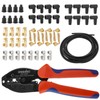 Ratchet Spark Plug Wire Crimping Tool Kit, 180 Degree/90 Degree/Straight