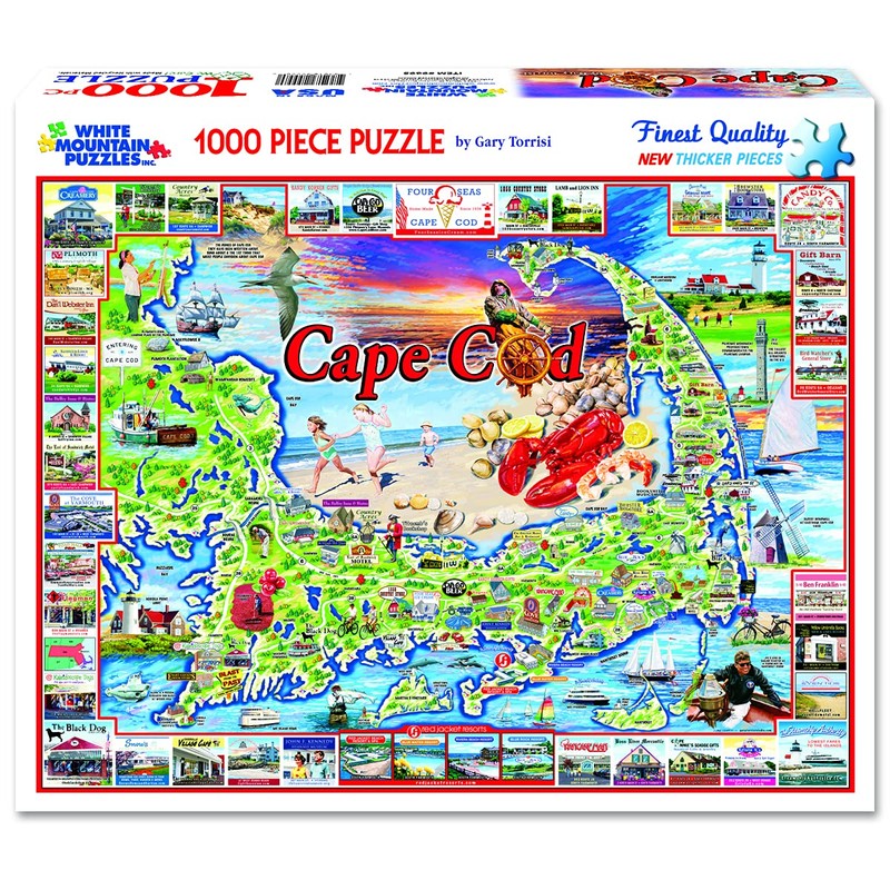 White Mountain Puzzles Cape Cod - 1000 Piece Jigsaw Puzzle