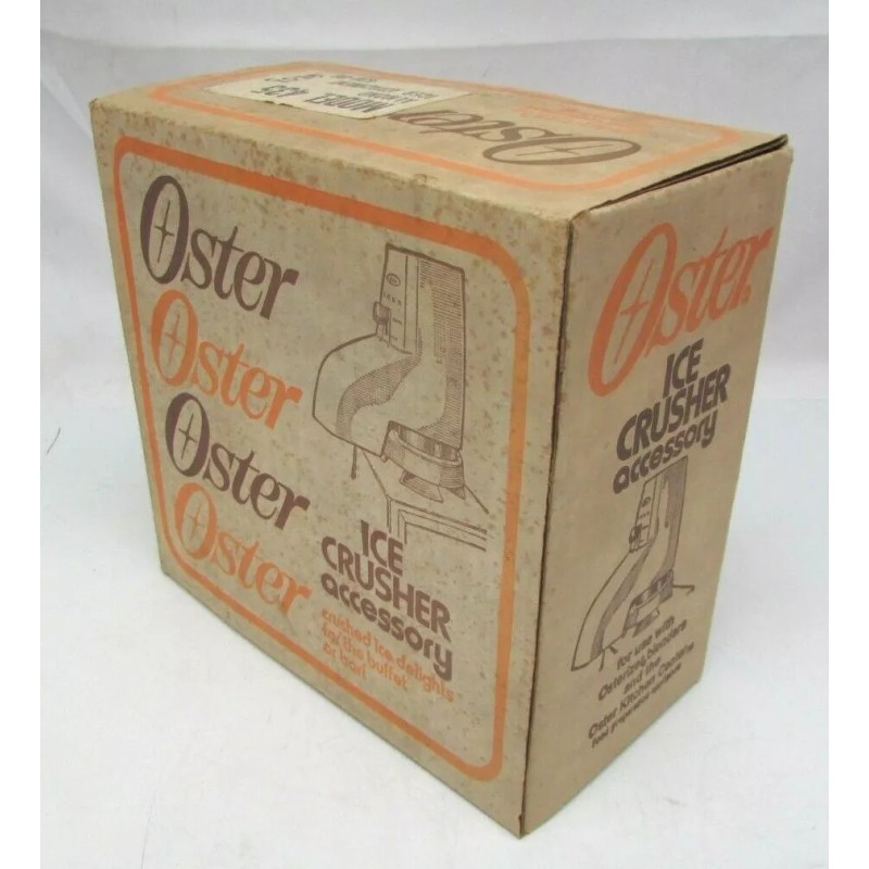 Oster Rare Vintage OSTER Ice Crusher Accessory Attachment Almond NOS