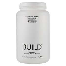 LTH BUILD Whey & All-in-One - Trusted by Life Time fitness Members - 30g Protein - Meal Replacement Protein Shake - Enzymes, Probiotics, Fiber, & More - Grass-Fed Whey Protein - Chocolate, 20 Servings