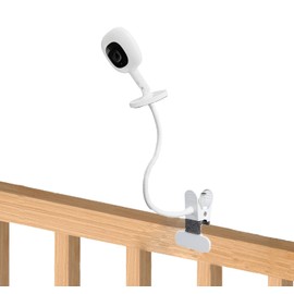 KHQBG Flexible Baby Monitor Mount for Nanit Pro Smart Baby Monitor & Flex Stand |No Tools, No Wall Damage, Portable with 360° Angle Adjustment (clamp)