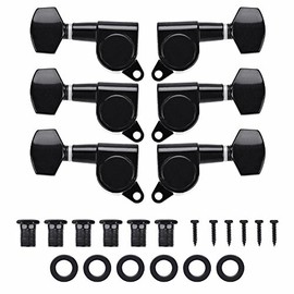 Vbestlife 3 Left + 3 Right Guitar Tuning Pegs Locking Tuners Zinc Alloy Machine Heads for Guitar