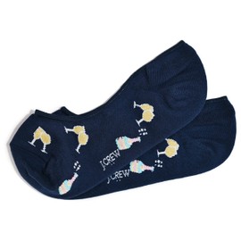 J.Crew Mercantile Women's No-Show Socks (Navy Champagne Pop)