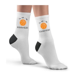 Hippowarehouse I'm Told I Like Basketball Socks Printed Childrens 26.5cm breathable Novelty Sock Gift
