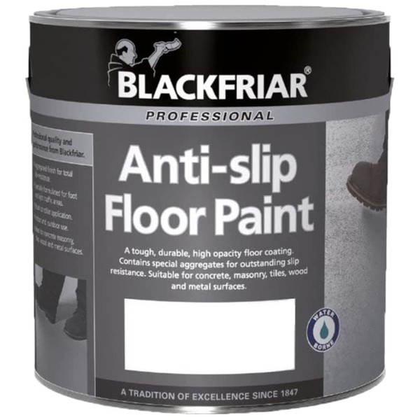 Blackfriar Anti-Slip Floor Paint for Indoor or Outdoor Use 5 Litres Light Grey by Blackfriar