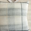 vctops Rustic Lattice Cotton Linen Decorative Throw Pillow Cover Embroidery