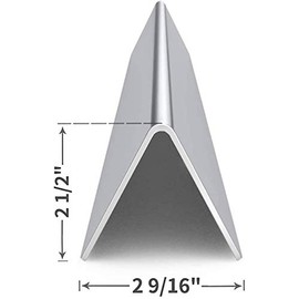 BBQCOOK 15.3 inch Rustproof Flavorizer Bars for Weber Spirit 300 Series (2013-Current), Stainless Steel, 7636