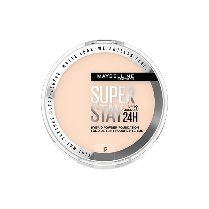Maybelline Supertay Active Wear base de maquillaje en polvo 112