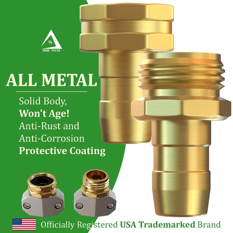DBR Tech® Garden Hose Repair Kit, Fits 3/4 and 5/8