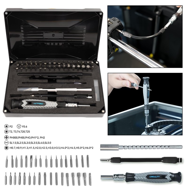 Creality 3D Print Tools Warp Kit 74PCS Comprehensive 3D Printing