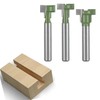 TOTOWOOD Keyhole Router Bits Set, 1/4" Shank Router Bit Set