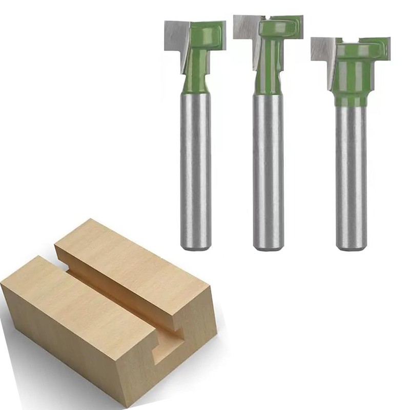 TOTOWOOD Keyhole Router Bits Set, 1/4" Shank Router Bit Set