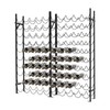 10 Tier Wine Rack, Stackable Freestanding Floor Mount Wine Holder