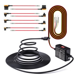 Vantrue 3-Lead Acc Hardwire Kit for Dash Cam, 5 Low Voltage Protection Options with Shifting Gear for Parking Mode, 14.8ft Type C USB 12V-24V to 5V with Fuse Holders for N4,N4 Pro,N5,S1P, E1,E2,E3,N2S