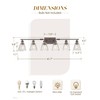 HWH Farmhouse Vanity Light Fixture, Rustic Bathroom Light Fixtures for