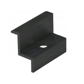 NAKA 10 x End Clamp PV Solar Panels Black | Photovoltaic Edge Clamp Mounting Rail Accessories for Module Height 35 mm | Solar Module Clamp for Mounting Aluminium Profiles 50 mm