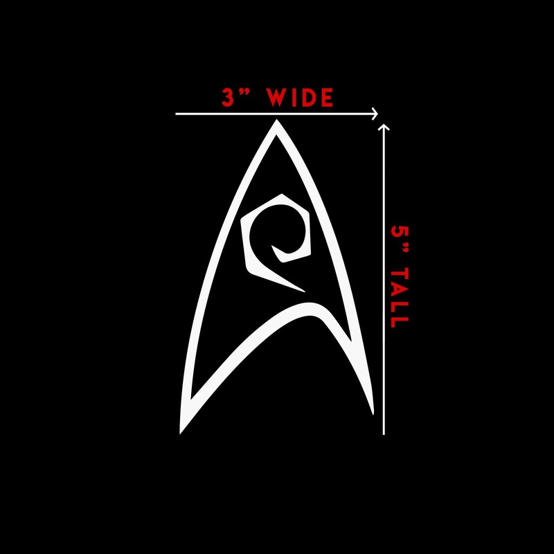 Star Fleet Engineering Insignia Sticker Decal Notebook Car Laptop 3"
