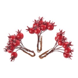 DPI Rose Hip Pick, Pack of 3, 10 cm, Rose Hips, Decoration, Christmas Decoration, Fir Tree, Nature, Nostalgia, Vintage