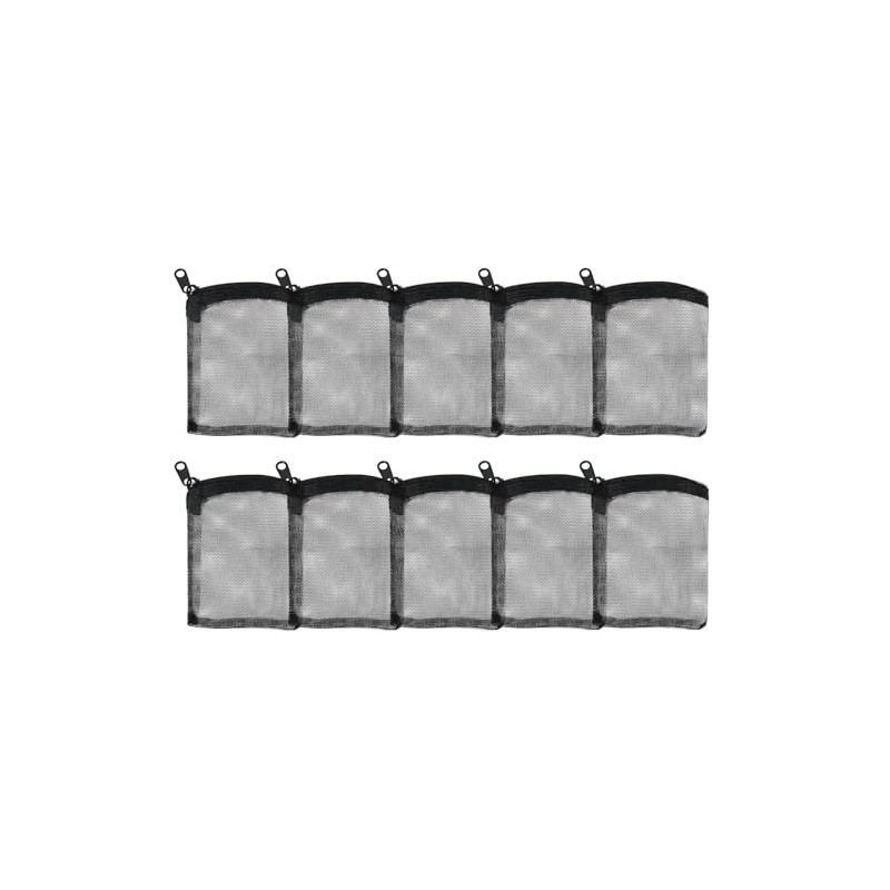 AQUANEAT 10pcs Aquarium Filter Media Bags, Fish Tank Coarse Mesh