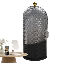 Makeup Brush Holder Organizer with Lid - 360°Rotating Waterproof Cosmetic Display Cases | Makeup Brush Organizer with Large Capacity