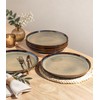 theterra Ceramic Dinner Plates Set of 6, 10.5 Inch Dinnerware