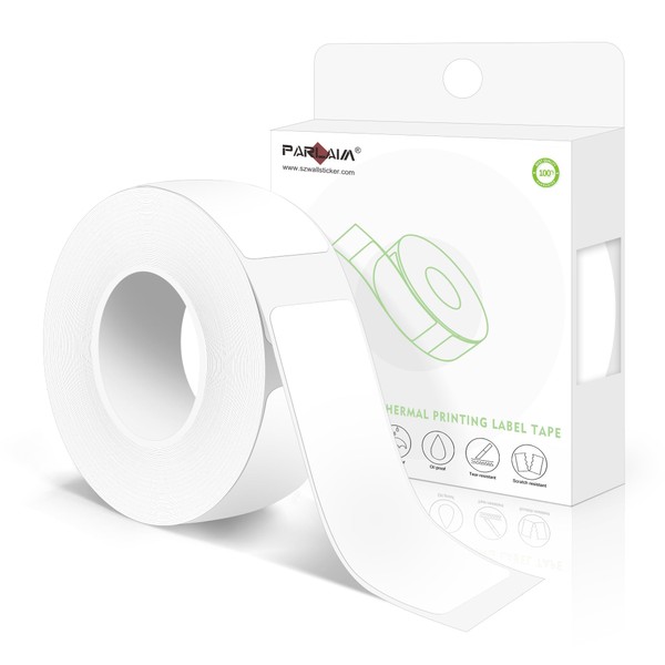 PARLAIM Label Maker Tape,14X50MM(1/2" X1 7/8") Thermal Label Stickers,Thermal self-Adhesive