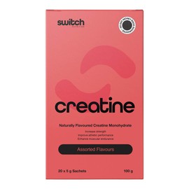 Switch Nutrition Creatine Monohydrate - Assorted Flavours, 20 x 5g Sachets