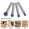 Mesee 4 Pieces Cove Core Box Router Bit Set Industrial