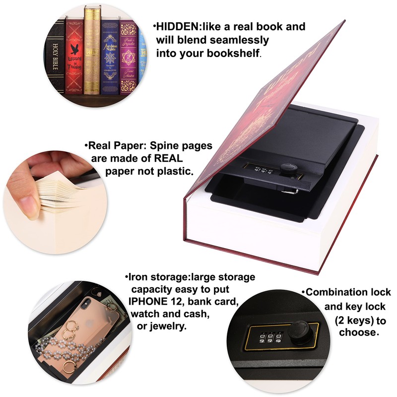 Wizard in Training Real Pages Diversion Book Safe with Key
