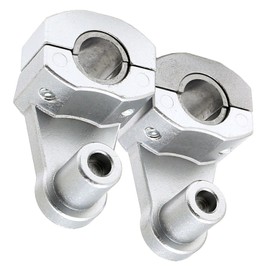 nakira Bike Handle Post Burrise Adapter 22.2mm 28.6mm Height 55mm MT-25 PCX CB250F nkr1053 (Silver)