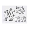 4 x 'Griffin' Temporary Tattoos - Water Resistant, Skin-Safe, Non-Toxic