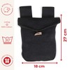 HEMAD Medieval Bag Belt Bag Wool Felt Horn Button Model: