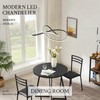 Sparklelf Modern Chandelier Black D20in LED Pendant Light Fixtures for