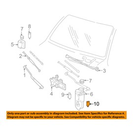 GM Genuine 19244683 Window Washer Pump Kit, Rear, Regular