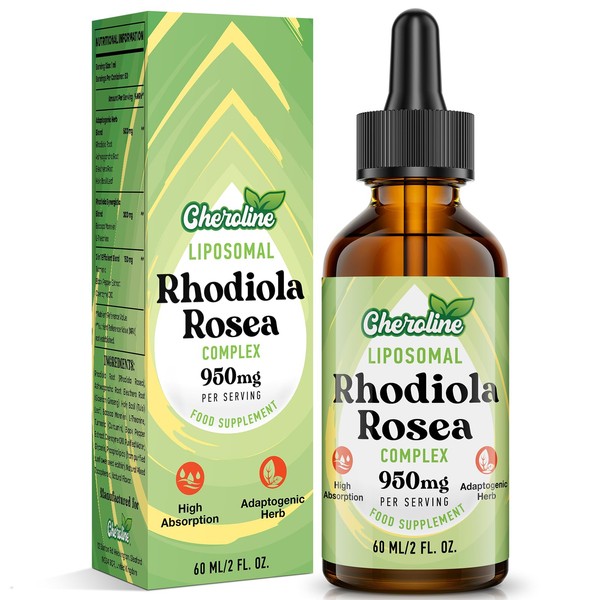 Liposomal Rhodiola Rosea 950MG, 9-in-1 Rhodiola Rosea Drops 240 ml,