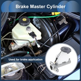 Hihaha Brake Master Cylinder Reservoir No.46100S10951 for Honda CR-V 1999-2001 Hydraulic Master Cylinder Silver Tone White Aluminum Alloy Plastic 1 Pc