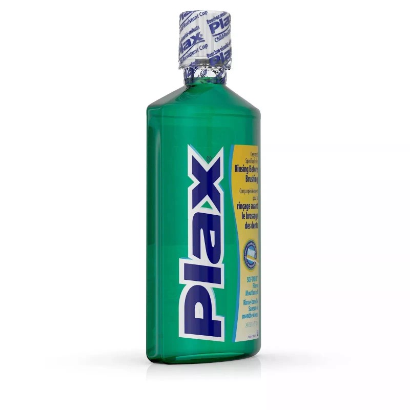 Plax (Pack of 2) Plax Oral Rinse Mouthwash, Refreshing Soft