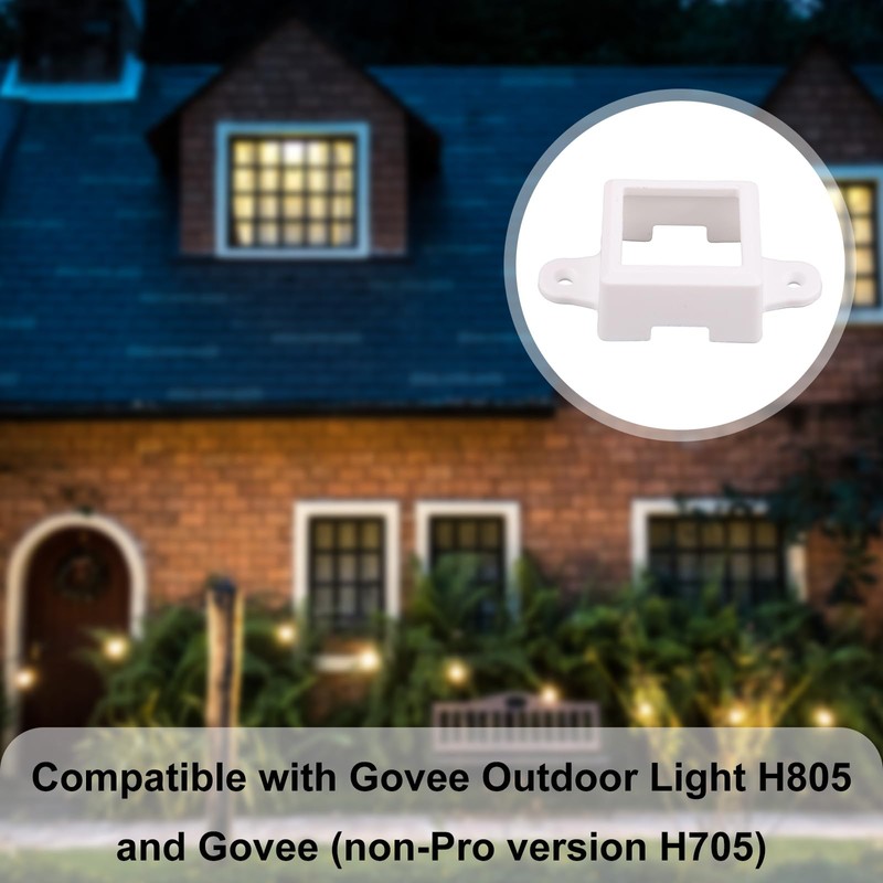 12pcs String Light Clips, Outdoor String Light Rope Strip Brackets