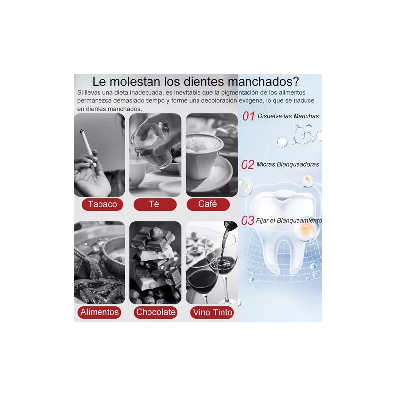 P-Paquete Dentales Blanqueadoras Probióticas Sp-6 De 2 Pastas