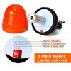 MAIALOT 60 LED Rotating Flashing Amber Beacon Light, Flexible Mount