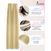 DOORES Invisi Edge Seamless Tape in Hair Extensions Human Hair,