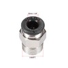 sourcing map Straight Pneumatic Push to Quick Connect Fittings 1/4NPT