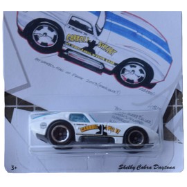 Hot Wheels Shelby Cobra Daytona 3/10 [White], Larry Wood 50th Anniversary