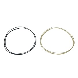 Dopro 22 Gauge Vintage-Style Guitar Waxed Cloth Wire Push-Back Pre-tinned Copper Wire Guitar Wiring Harness Cable Hook Up Wire 3ft of each Black/White